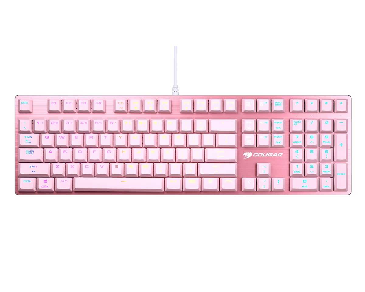 animatrice tchat clavier rose